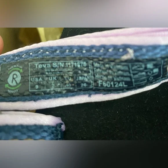 Teva Free People NWT Womens Midform Universal Woven Sandals Lupine/Black Size 9 - Picture 9 of 10